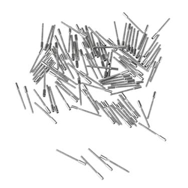 Imagem de 100 pçs relógio de pulso extensor de haste enrolamento extensões 0,9 mm fios relógio reparo