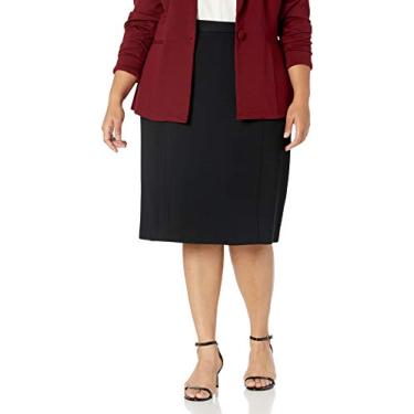 Imagem de Kasper Saia de compressão sólida feminina, Preto, 48