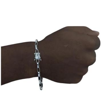 Imagem de Pulseira 4mm cartier prata 925 com 8 gramas