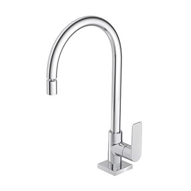 Imagem de Torneira para Cozinha de Mesa Bica Alta Just Cromada