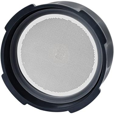 Imagem de WeThinkeer Filtro de café para cafeteiras AeroPress, filtro de café de metal reutilizável de aço inoxidável, tampa de filtro de controle de fluxo, café expresso e imersão sem gotejamento