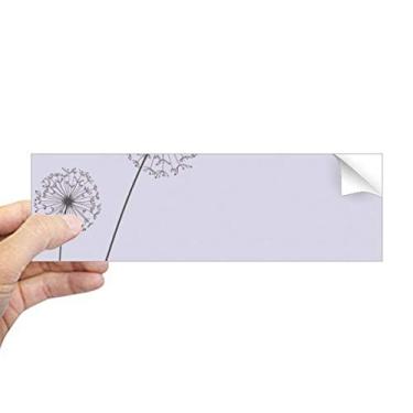 Imagem de DIYthinker Adesivo retangular de três plantas de dente-de-leão para janela para notebook