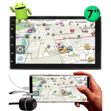 Imagem de Multimídia H-Tech 2 Din Android Ht-7023Ca Espelhamento Gps