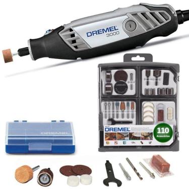 Imagem de Retífica Dremel Série 3000 com Kit 120 Acessórios DREMEL
