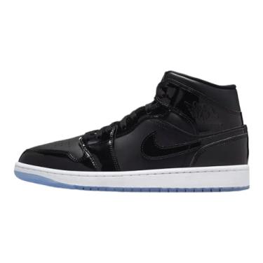 Imagem de Nike Jordan Jordan 1 Mid 554724 660 Tênis masculino, vermelho, preto/branco, tamanho, Preto/concord escuro - branco, 11