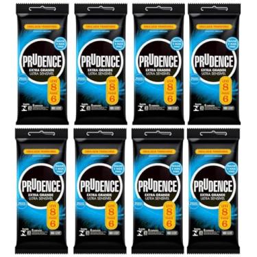 Imagem de Camisinha Preservativo Prudence Extra Grande 56mm Kit 64 Und