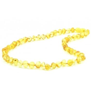 Imagem de Colar de âmbar báltico para adultos – dor de cabeça, enxaqueca, sinusite, artrite, túnel do carpo, alívio da dor na amamentação, 19.7 inch, Âmbar, Âmbar