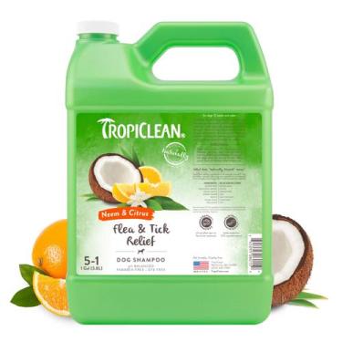 Imagem de Shampoo Contra Pulgas Tropiclean Citrus & Neem Oil Para Cães 3,78 L