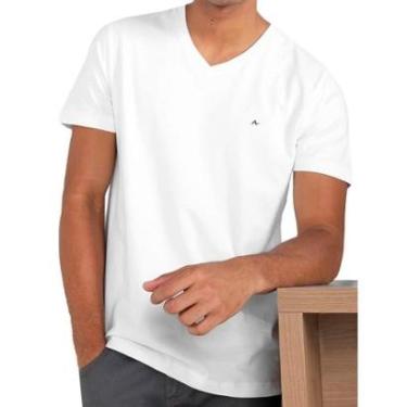 Imagem de Camiseta Aramis Masculina Basic V-Neck Branca-Masculino