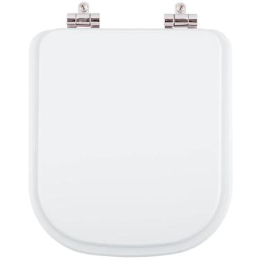 Imagem de Assento Sanitario Poliester Com Amortecedor Gap Branco Para Vaso Roca