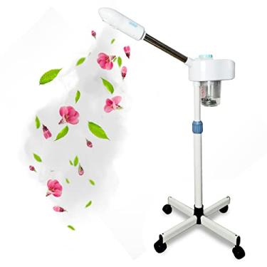 Imagem de JJ CARE [Atualizado] Vaporizador facial de ozônio, vaporizador facial de spa com ervas e aromaterapia, vaporizador facial profissional de spa, vaporizador facial de névoa quente para