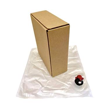 Imagem de Kit de embalagem de vinho 5L – Pacote com 4 [alternativa ecológica para garrafa de vinho] – Engarrafe facilmente seus vinhos – Perfeito para fabricantes de vinhos domésticos (saco de 4 x 5 litros em kit de caixa)