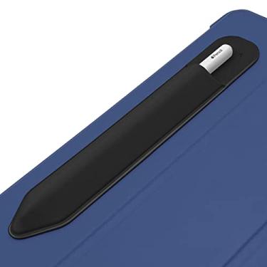 Imagem de YINVA Suporte de lápis compatível com Apple Pencil 2ª geração e 1ª geração, bolsa elástica para lápis design de acessórios para iPad e Stylus (preto)