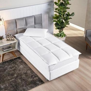 Imagem de Pillow Top Suavitec Solteiro 01 Peça - Branco - Bia Enxovais