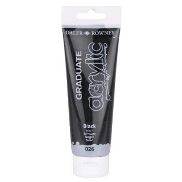 Imagem de Tinta Acrílica Graduate 120ml Preto 026 Daler Rowney - DALER & ROWNEY,