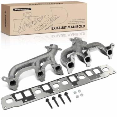 Imagem de A-Premium [6Cyl 4.0L] Kits de coletor de escape dianteiro e traseiro com juntas, parafusos, porcas compatíveis com Jeep Grand Cherokee 1999-2004, Cherokee 2000-2001, TJ Wrangler 2000-2006