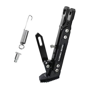 Imagem de GWH Suporte universal de motocicleta ajustável CNC modificado liga de alumínio ajustável tripé suporte suporte lateral pé suporte de pé scooter motor scooter moto motocross elétrica dit pit bike