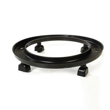 Imagem de Suporte Para Botijão Bujão Com Rodinhas Preto - Plasmont