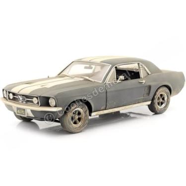 Imagem de GreenLight 1:18 Creed II (2018) - Adonis Creed s 1967 for&d Mustang Coupe - Matte Black with White Stripes (Weathered) 13626 [Shipping from Canada]