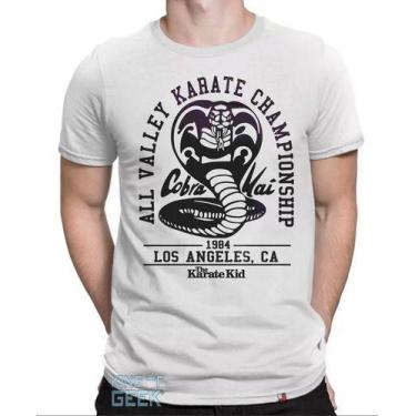 Imagem de Camiseta Cobra Kai Camisa Karate Kid Miyagi Filme Série Geek - KING OF