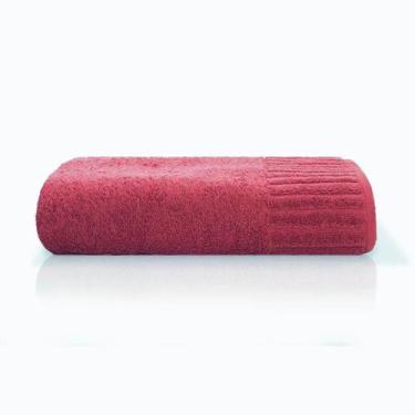 Imagem de Toalha De Rosto Avulsa 100% Algodão Velour 45x80cm - Camesa,  Vermelho