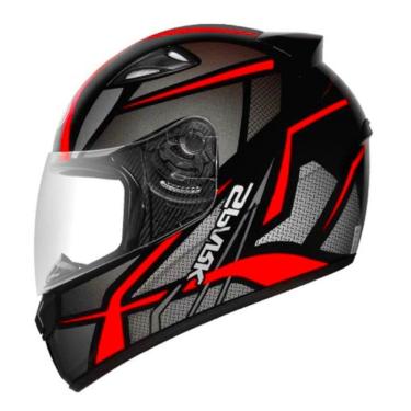Imagem de Capacete Ebf New Spark Spider Preto e Vermelho