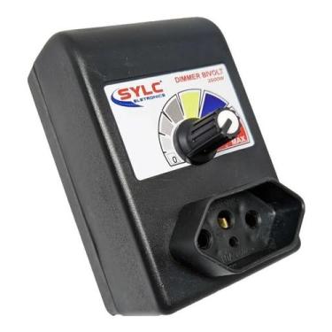 Imagem de 2 Dimmer Controlador Iluminação Motor Velocidade Dimer 3500w - SYLC EL