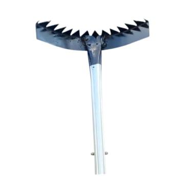 Imagem de Gralara Ancinho para remoção de, noz de betel de metal, removedor de ervas daninhas, enxada, de árvore, ancinho de jardim, Style C