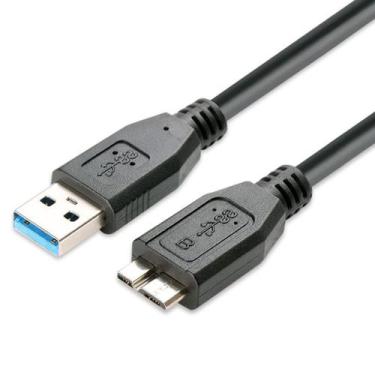 Imagem de Cabo Para Hd Externo USB Micro B 3.0 5gbps 3 Metros Compatível com Sam