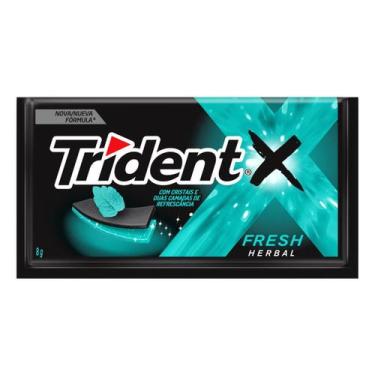 Imagem de Chiclete Goma De Mascar Sabor X Fresh Herbal Trident 8g