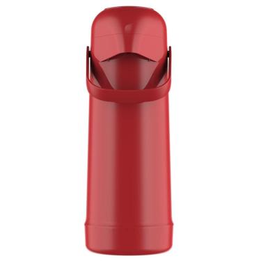 Imagem de Garrafa Térmica de Pressão 1L Termolar Magic Pump 56518 Vermelha