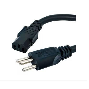 Imagem de Cabo De Força Tripolar 10A 3 Metros 110V/220V Kit 3 Cabos