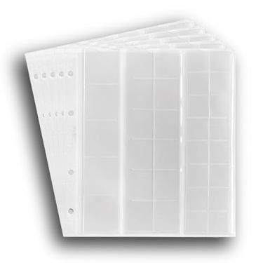 Imagem de Prophila Collection 5 capas numismáticas para moedas, 5 compartimentos de até 34, 12 a 25 e 16 a 17 mm de diâmetro, com 5 interfolhas de papelão branco