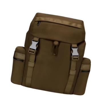 Imagem de Dynwave Viaje Backpack Weekender Bag com o Daypack casual da mochila de cordão, Amarelo Marrom