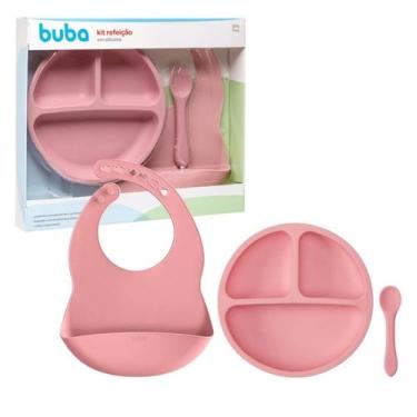 Imagem de Kit Refeição Alimentação em Silicone Macio Bebe Infantil Introdução Al