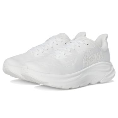Imagem de HOKA Tênis feminino Clifton 10, Branco/Branco, 9.5 Wide