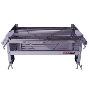 Imagem de Churrasqueira Barco Bote Lancha Com Grelha E Suporte Inox - Issi Grill