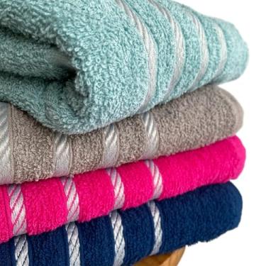 Imagem de Kit 4 Toalhas Algodão Felpuda Alta Absorção - Toalha de Rosto(Branca)