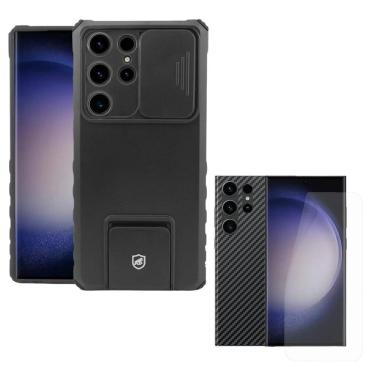 Imagem de Capa Victus + Película Frontal E Traseira Transparente Para Samsung Galaxy S23 Ultra - Gshield