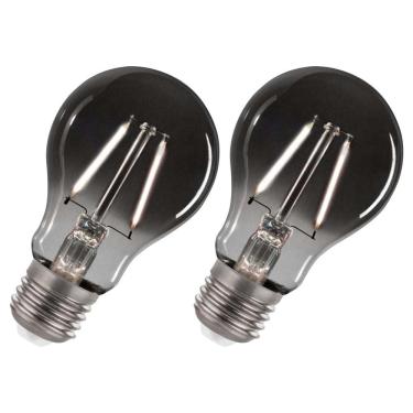 Imagem de Lâmpada Led Fumê 30w Kit 2 Unid. Iluminação Branco Quente Decorativa Vintage Multifilamento Retrô Luz Casa Decoração