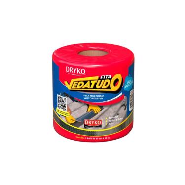 Imagem de Fita Vedatudo Alumínio Multiuso Autoadesiva - Dryko 15cm X 10m