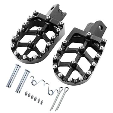 Imagem de lhrlaoliu Hllsummer Universal Cnc Alumínio Apoios Para Pedais Crf50 Crf70 Crf110 Xr 50 70 110 Pit Bike Dirt Bikes Motocicletas £¨Preto£