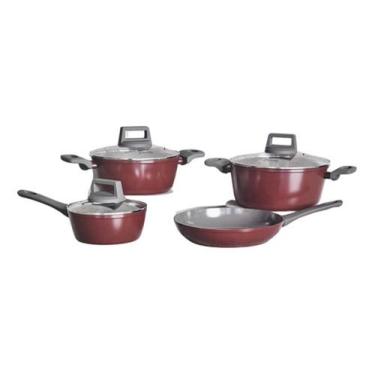 Imagem de Conjunto 4 Panelas Ceramica Antiaderente Chili Saphir Jomafe