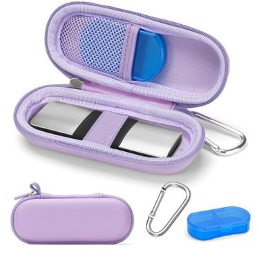 Imagem de Capa para monitor de eletrocardiograma pessoal KardiaMobile 1L/6L, estojo rígido de transporte para monitor cardíaco AliveCor Kardia ECG/ECG, bolsa organizadora de armazenamento portátil para monitor