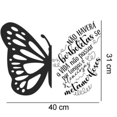 Imagem de Adesivo De Parede Borboleta Mod07 - Lojinha Da Luc