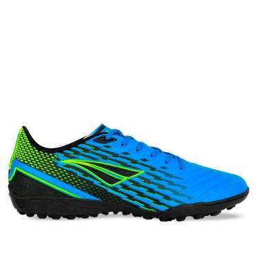 Imagem de Chuteira Masculina Penalty Society Garra Y-2.0 Azul/Amarelo/Preto, Azu
