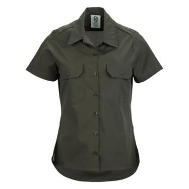 Imagem de Camisa feminina Brewer Mercer Culinary, verde-oliva, PPP