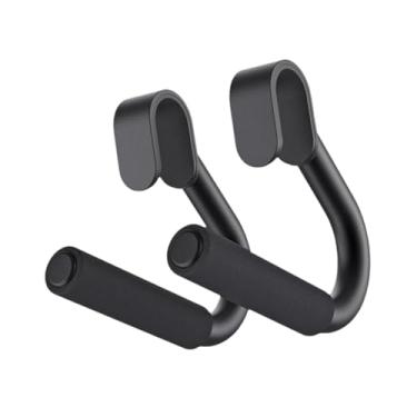 Imagem de Aymzbd 2 peças alças de apoio para pull up alças de ginástica ganchos ergonômicos ferramenta de levantamento terra para halteres barras e faixas de