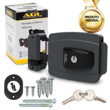 Imagem de Fechadura P/ Portão Automático Mini Agl 42mm 12v Ajustável