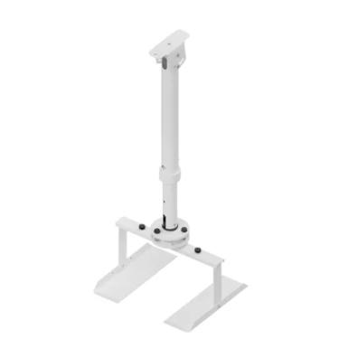 Imagem de Suporte Projetor De Teto Inclinado Com Bandeja  Tubo Telescópico De 50 A 75 Cm
